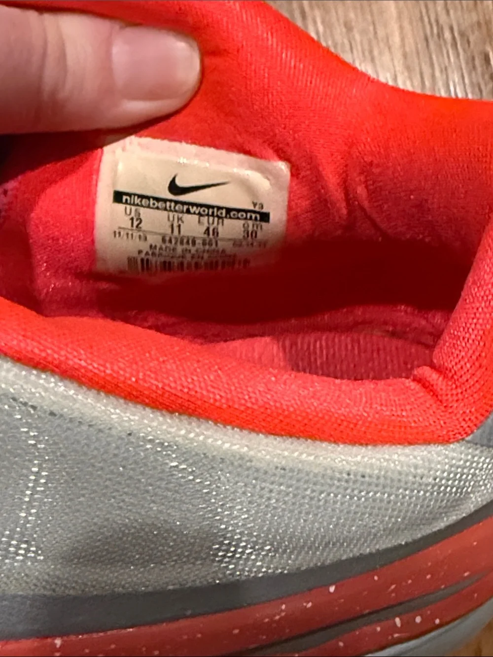 Nike LeBron 11 Low 'Base Grey Laser Crimson' sneakers